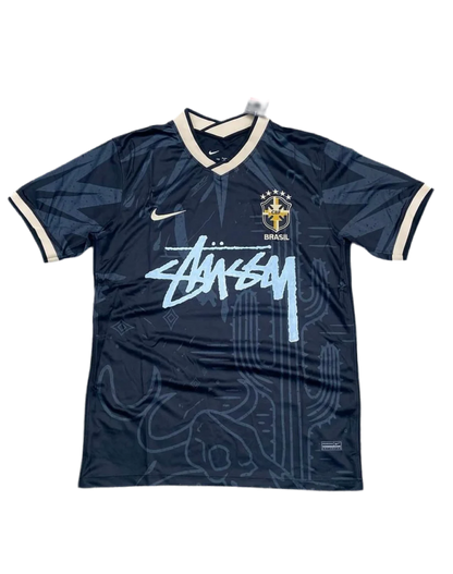 STÜSSY x “BRASIL” JERSEY - BLACK WORLD CUP EDITION