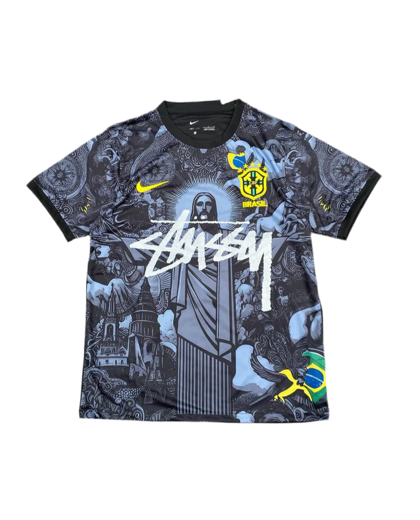 STÜSSY 2024 special edition Brazil black kit - Jesus edition