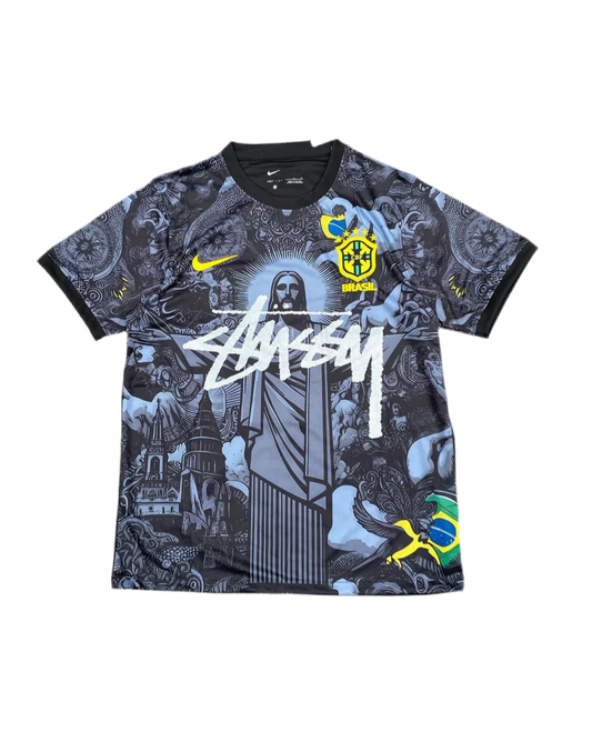 STÜSSY 2024 special edition Brazil black kit - Jesus edition