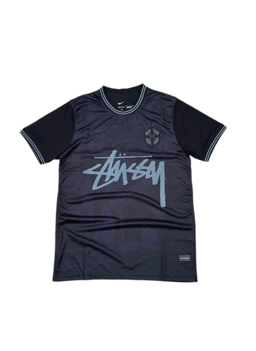 STÜSSY X “BRASIL” JERSEY - black yin and yang