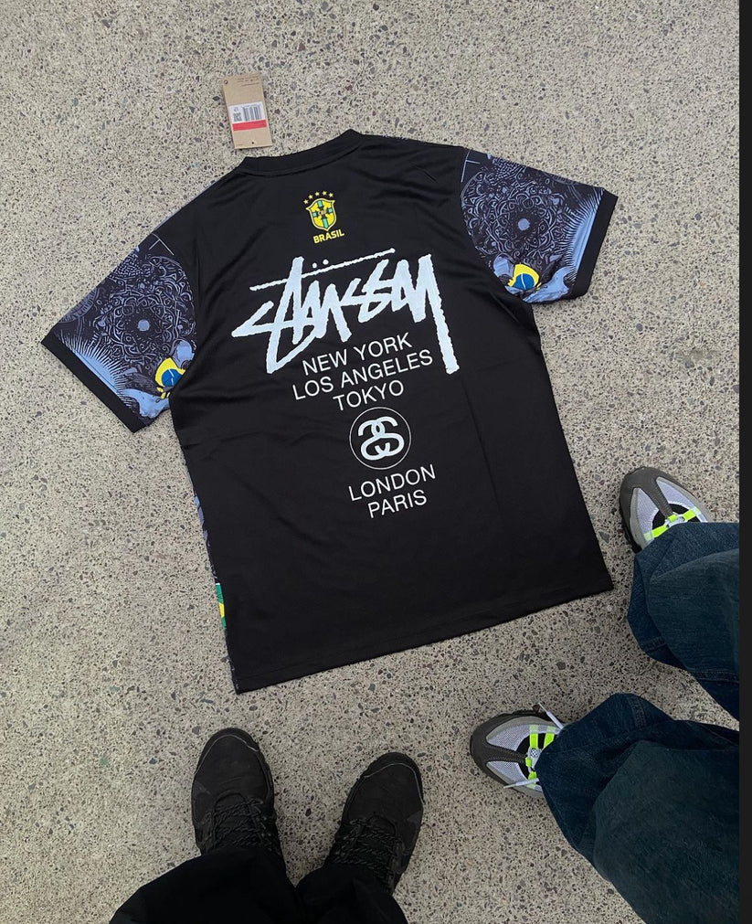 STÜSSY 2024 special edition Brazil black kit - Jesus edition